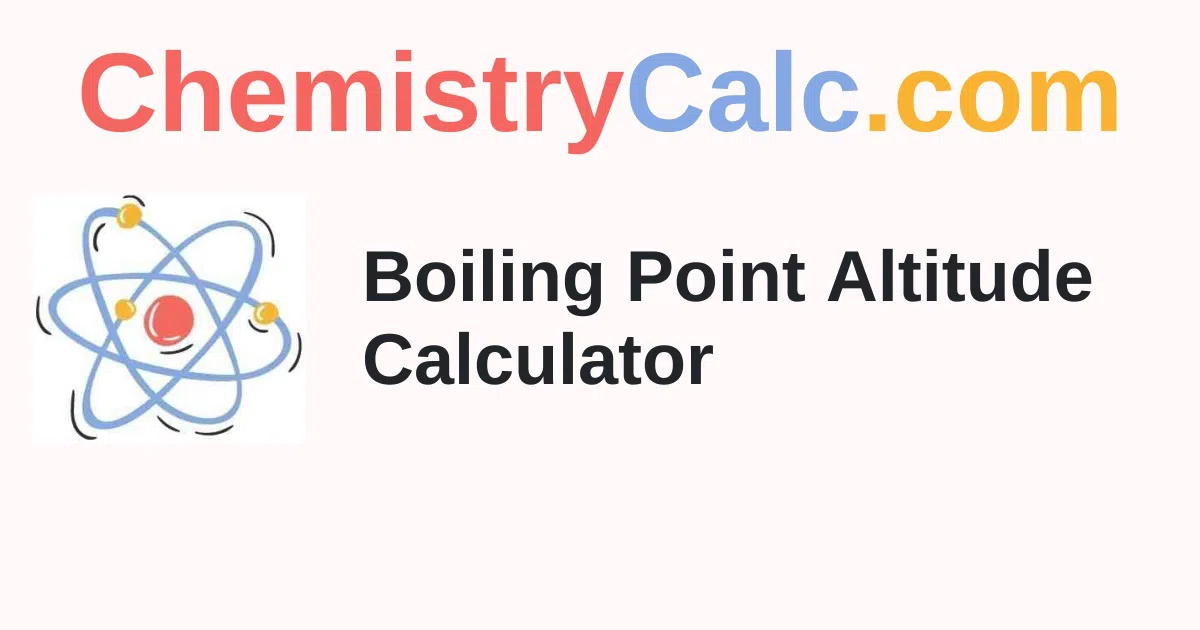 Boiling Point Altitude Calculator