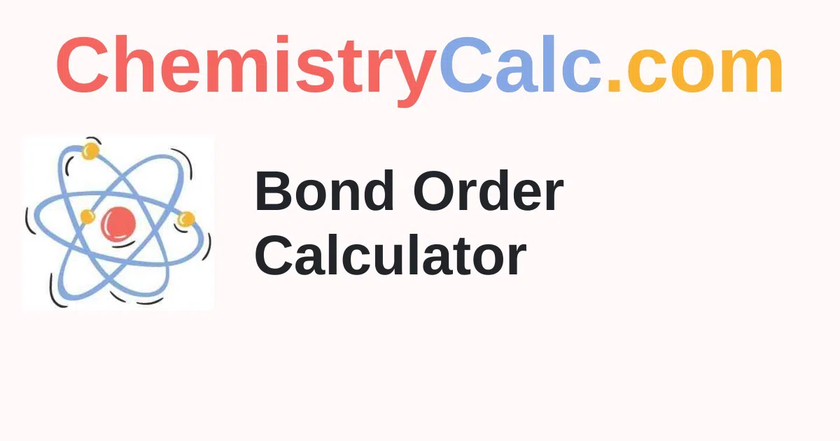 Bond Order Calculator