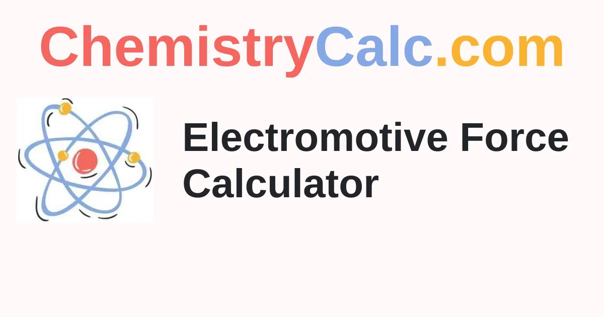 Cell EMF Calculator