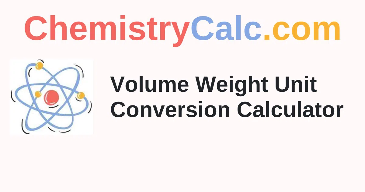 Density Volume Mass Calculator